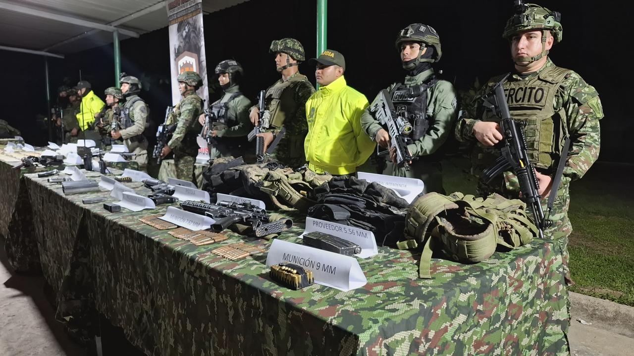 Operación Catatumbo deja a un integrante de la Estructura 33 neutralizado y la incautación de abundante material de guerra