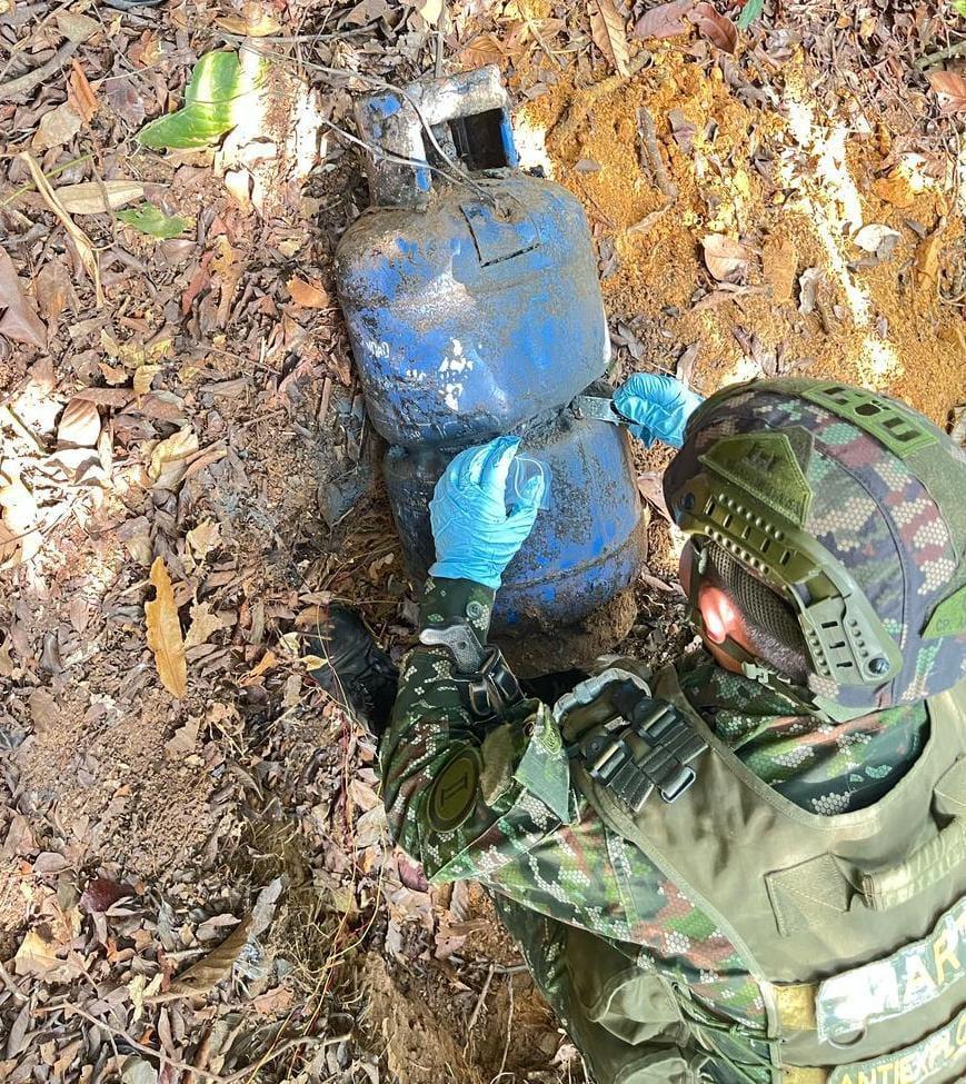 El hallazgo de un campo minado salvaguardó la vida de la población civil y soldados en El Catatumbo