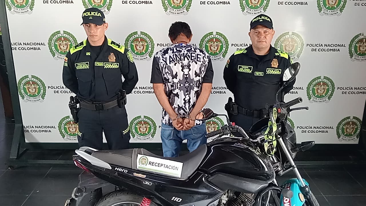 LA POLICÍA EN DESARROLLO DEL PLAN "180 DÍAS CONTRA EL DELITO" CAPTURÓ A UN HOMBRE POR EL DELITO DE RECEPTACIÓN