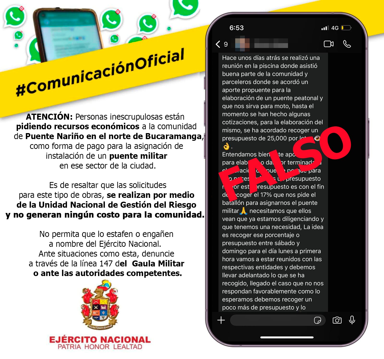 #ComunicaciónOficial  - Quinta Brigada