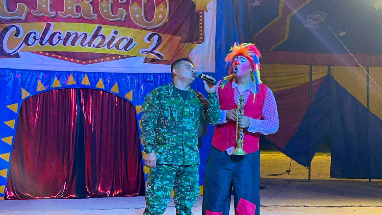 La magia del Circo Militar llegó a Yondó, Antioquia, para fortalecer el tejido social