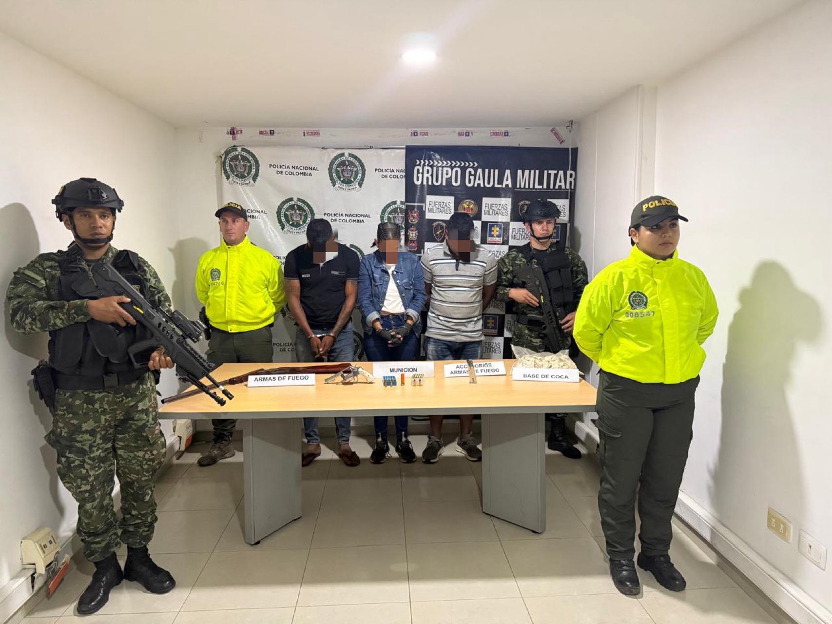 Tres personas capturadas en flagrancia dejó la ubicación y destrucción de un laboratorio de clorhidrato de cocaína en Santander