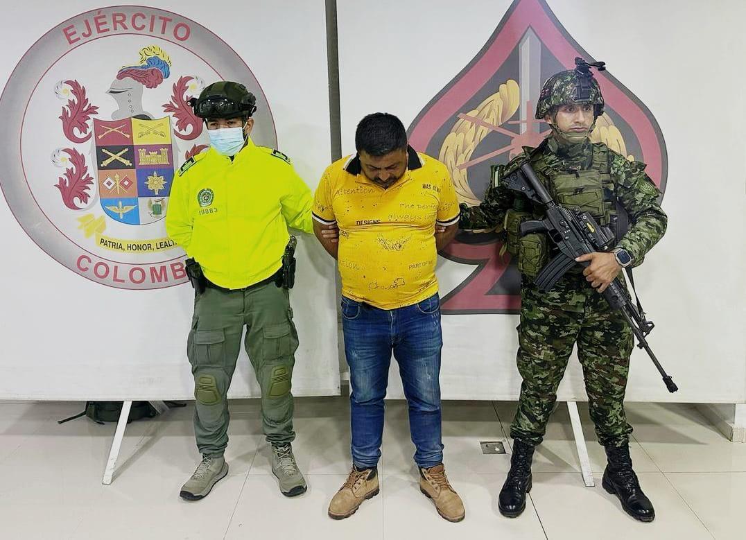 Golpe al ELN, Ejército Nacional captura a cabecilla de las redes de apoyo al terrorismo del ELN en Pelaya, Cesar 