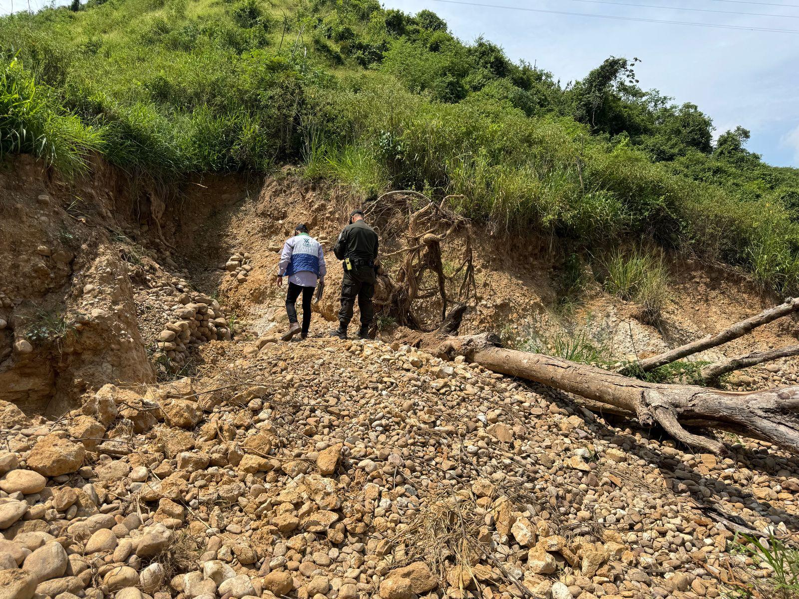 Autoridades refuerzan operativos contra  minería ilegal en Bucaramanga