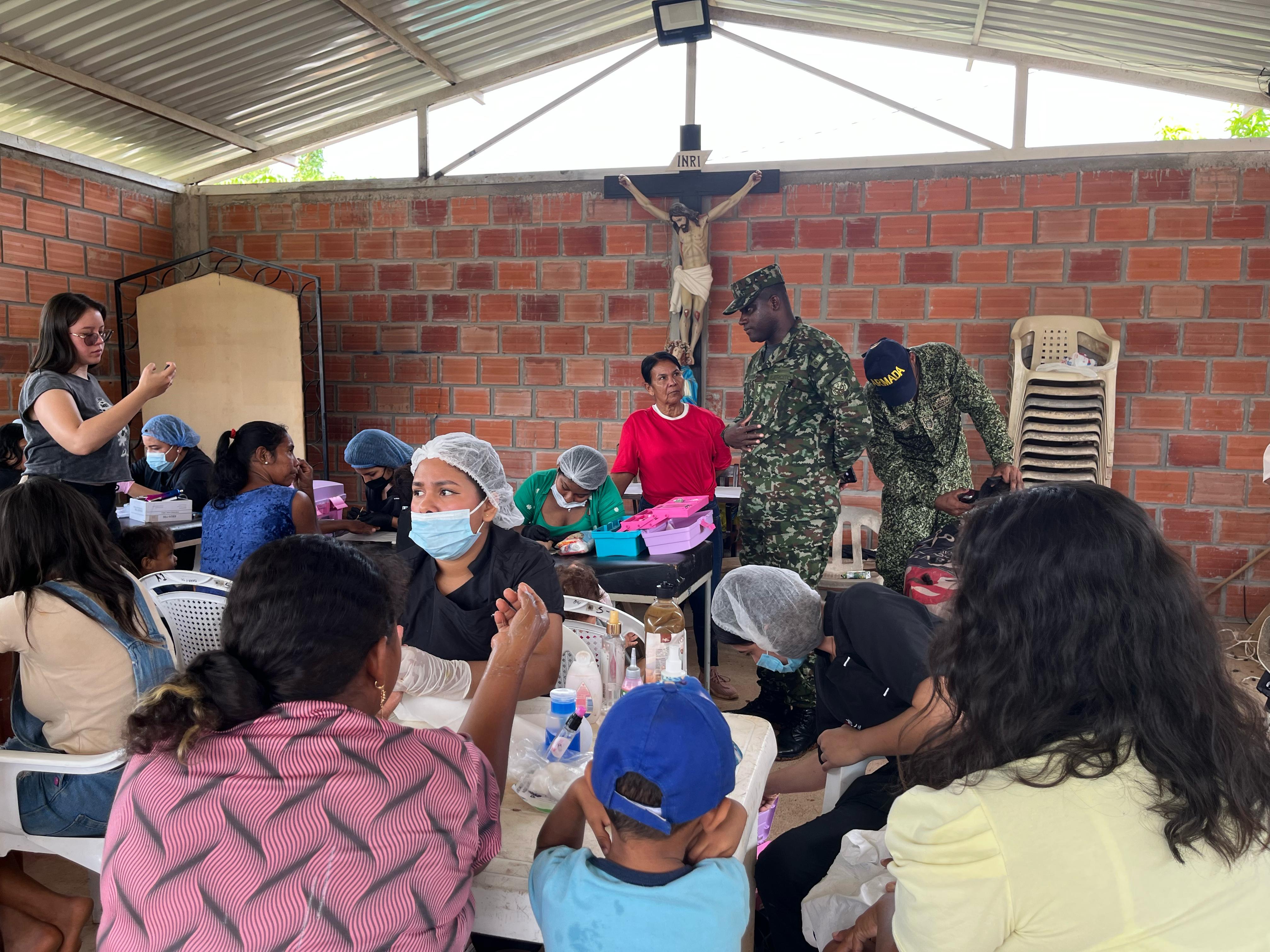 Ejército Nacional se tomó la Comuna 7 de Barrancabermeja con una amplia oferta institucional