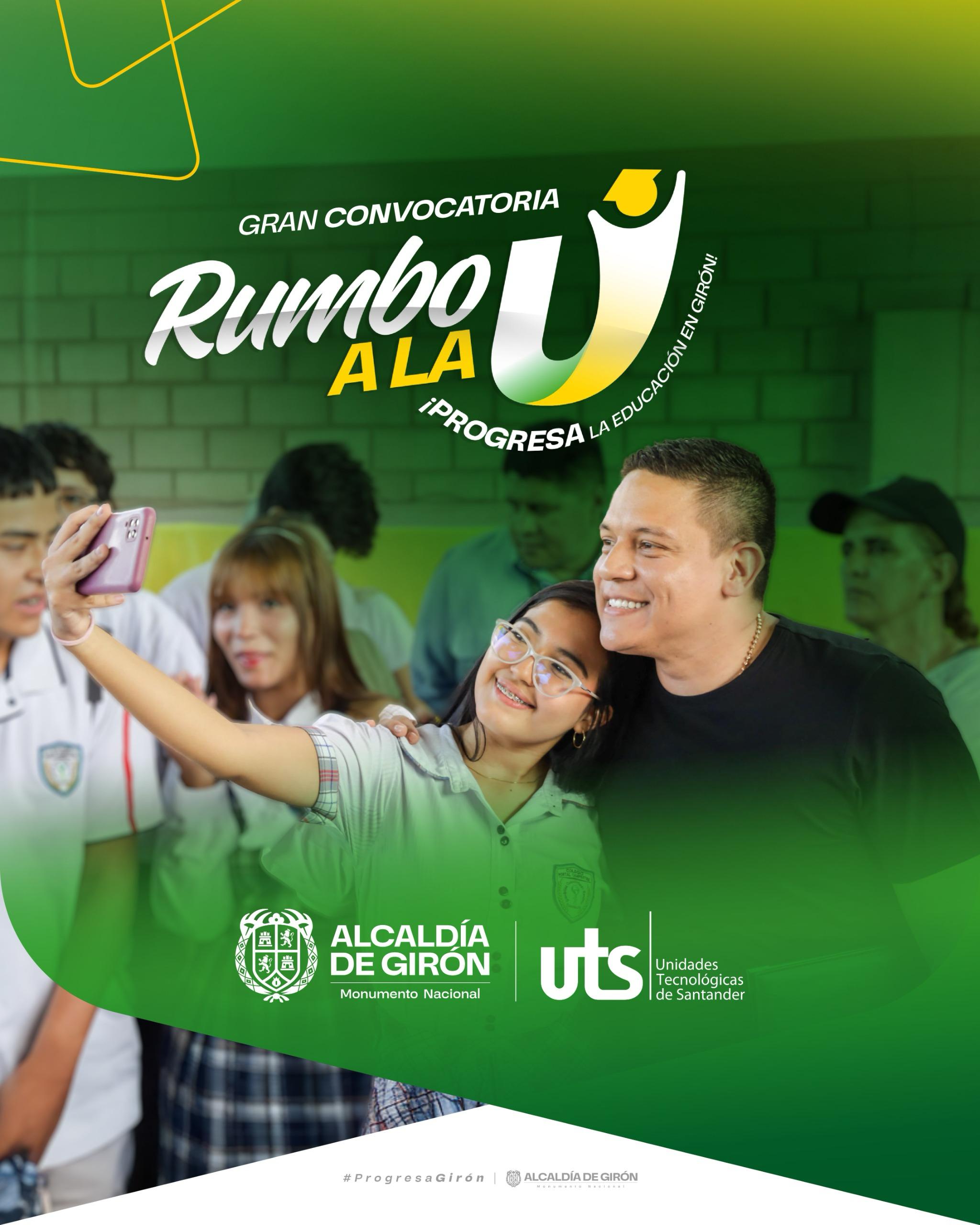 “RUMBO A LA U”: MÁS DE MIL BECAS PARA QUE LOS GIRONESES ESTUDIEN GRATIS EN LAS UTS