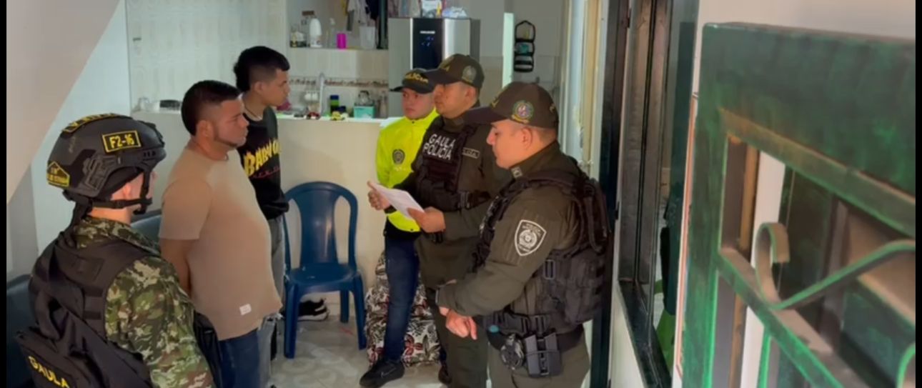 Golpe a la Estructura Criminal “Cordillera” en Piedecuesta fueron Capturados 5 delincuentes entre ellos el cabecilla  “Richard” y  el sicario Alias “Orejas