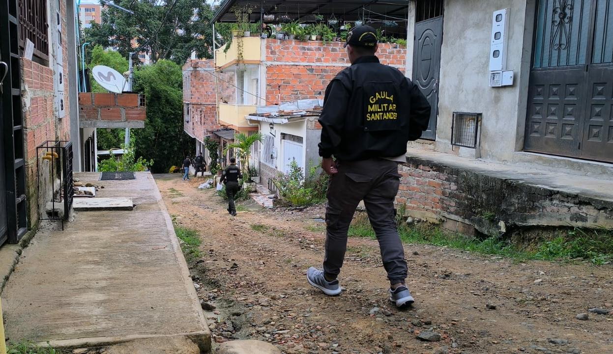 Golpe al grupo delincuencial autodenominado Cordillera en Piedecuesta, Santander