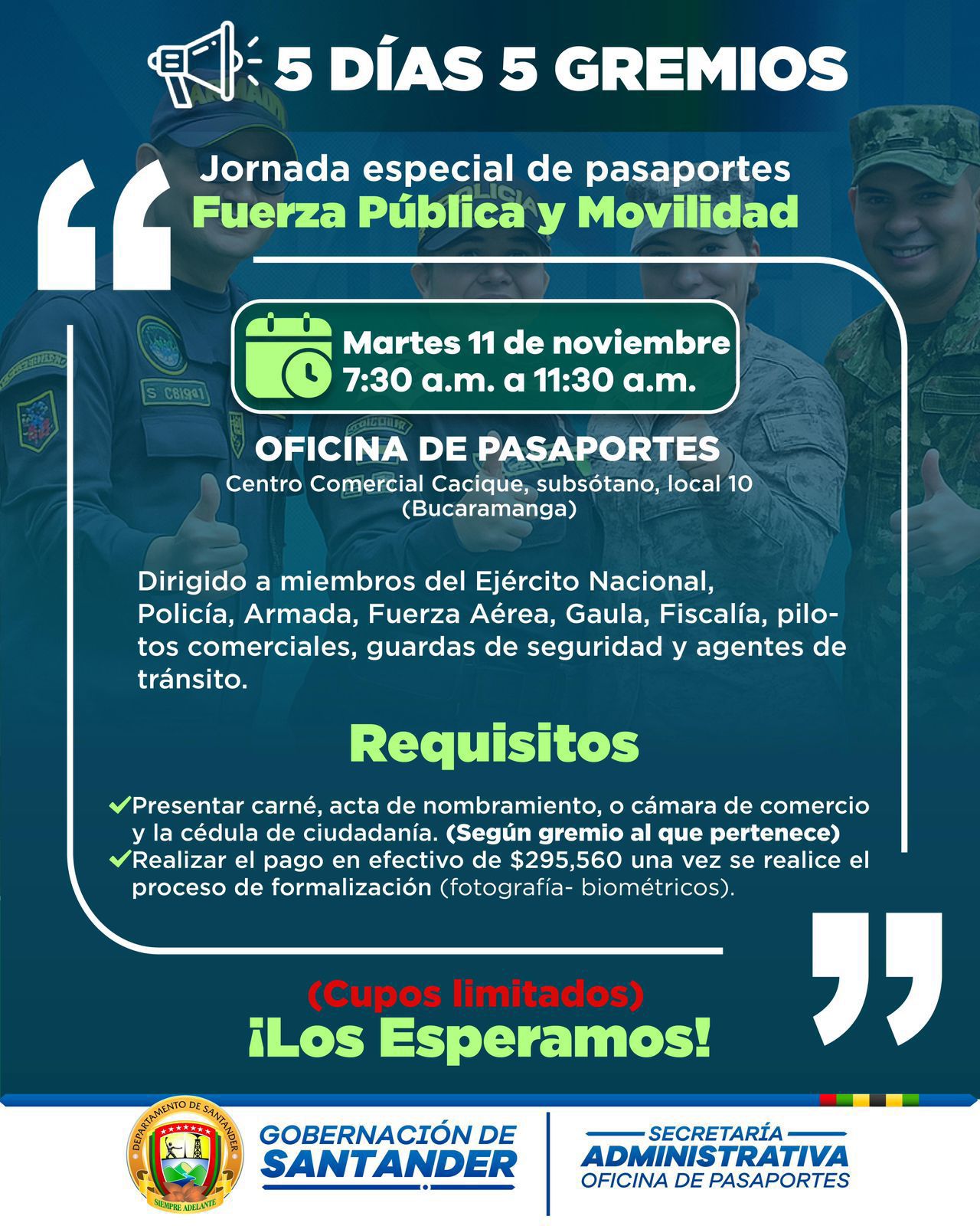 ¡Continúan las jornadas especiales para el trámite del pasaporte! 