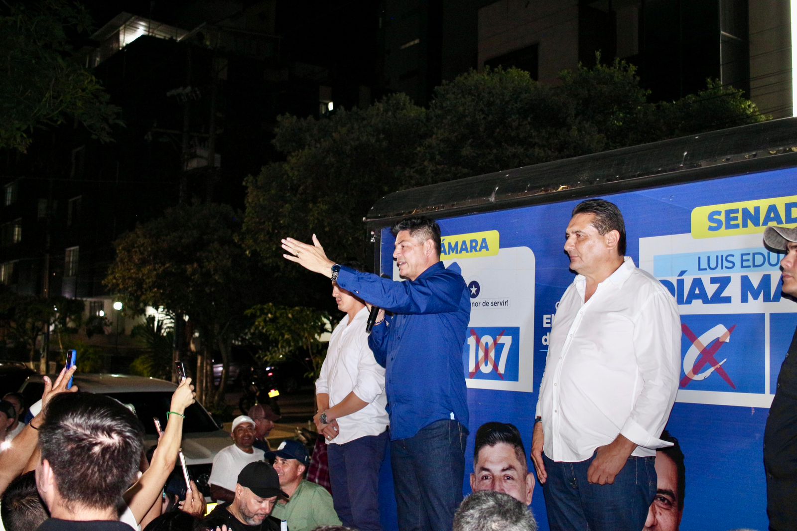 Coronel Guillermo Blanco y Luis Eduardo Díaz agradecen el  respaldo de Santander