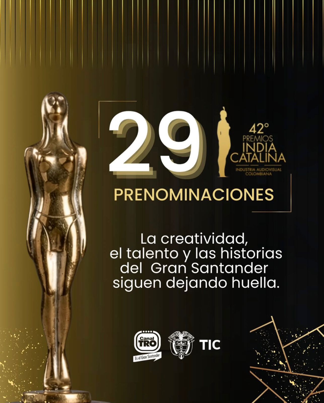 Canal TRO recibió 29 prenominaciones en la 42° edición de los Premios India Catalina.