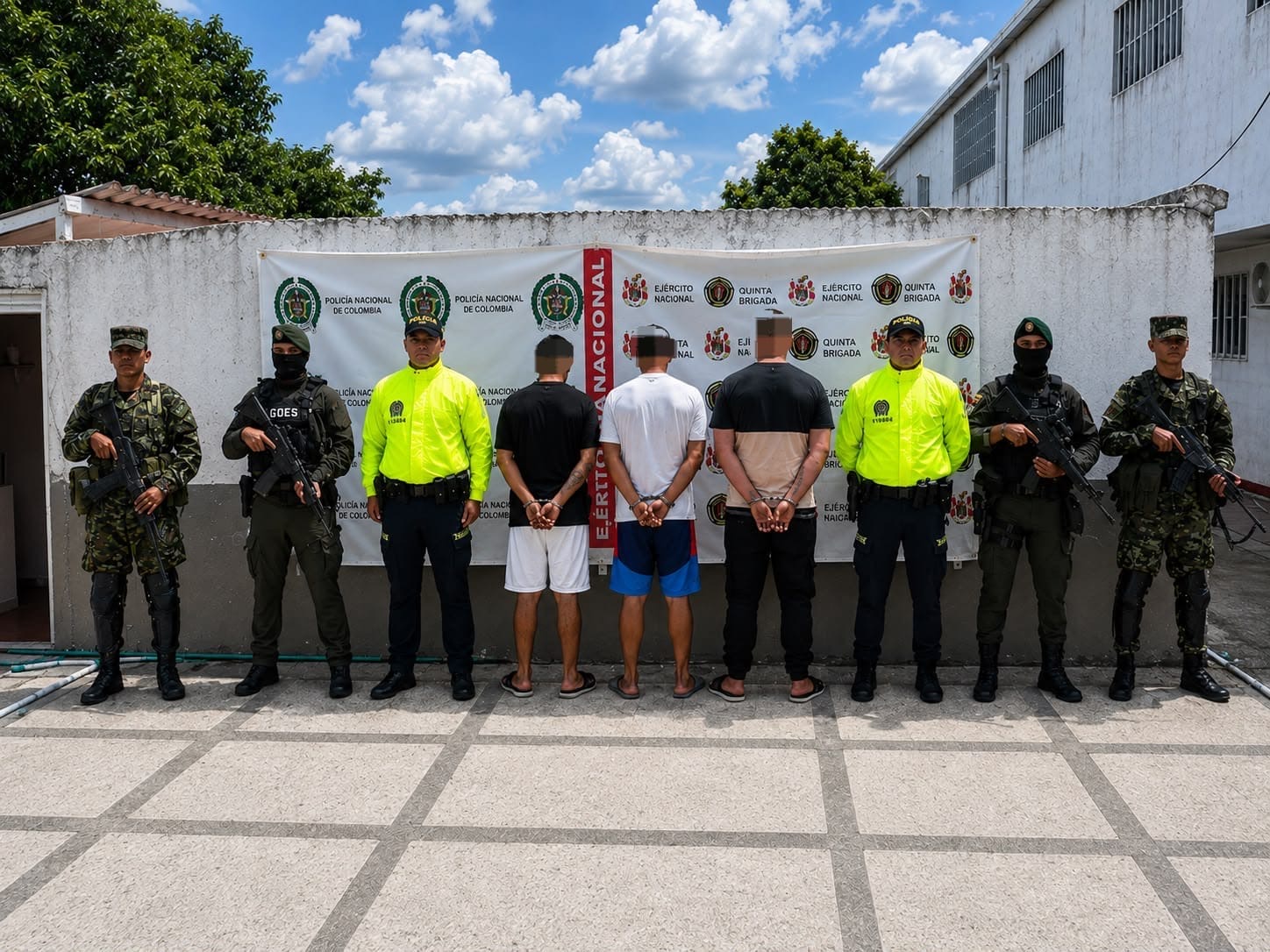 Capturados tres presuntos integrantes del grupo armado Clan del Golfo en Santander, señalados de extorsión y otros delitos