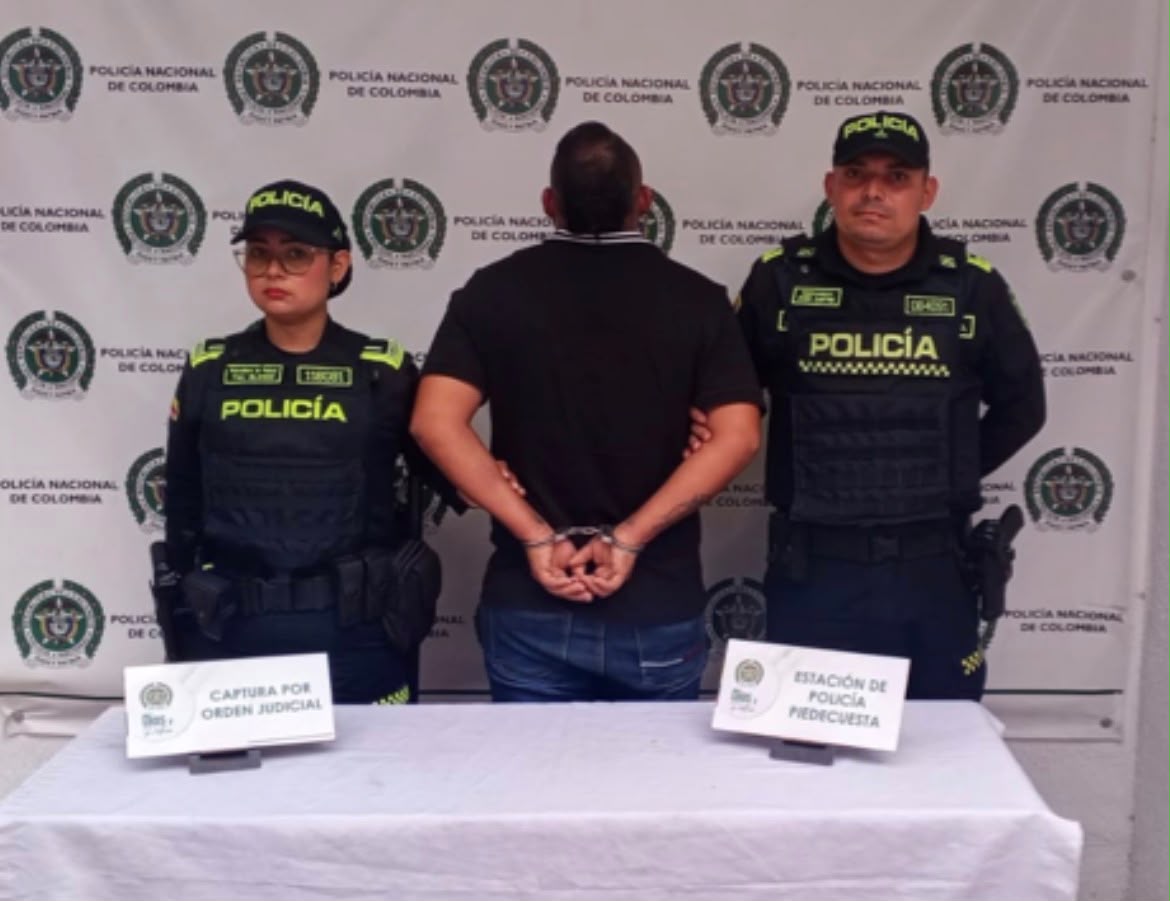 CAPTURADO EN PIEDECUESTA POR ORDEN JUDICIAL POR HURTO CALIFICADO Y AGRAVADO