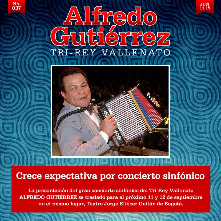  Crece expectativa por concierto sinfónico de ALFREDO GUTIÉRREZ