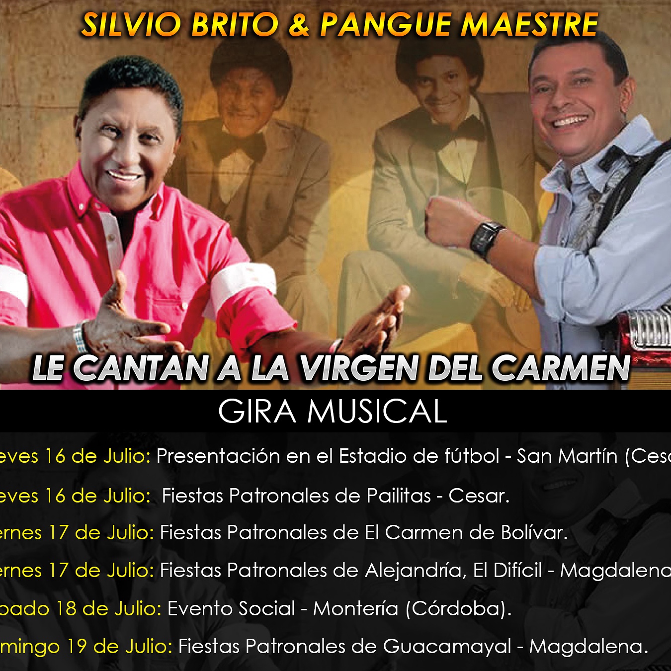  Silvio Brito & Pangue Maestre  Le cantan a la Virgen del Carmen