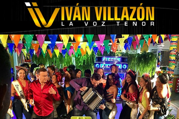  IVÁN VILLAZÓN grabó video-clip del Mosaico-Zon IV Suena por todos lados, sin duda es la canción que se ha encargado de alegrar las festividades decembrinas, Mosaico-Zon IV de IVÁN VILLAZÓN ya es todo un éxito que ha puesto a cantar y bailar a los colombianos, con el que se recuerdan algunos de los más emblemáticos temas del maestro Aníbal Velásquez. Pero no basta con que suene en las emisoras, bares, discotecas, en las calles y en las casas, por eso esta semana se realizó la grabación del video-clip del Mosaico-Zon IV, para que también pueda expandirse su difusión a medios audiovisuales como televisión e internet, consolidándose como el hit con el que se cerró el 2016 y se recibió el 2017.  El video del Mosaico-Zon IV fue realizado por la productora Elevo Media Cluster bajo la dirección de Adrián McYorian, se utilizaron diversas locaciones en la ciudad de Barranquilla entre las que se destacan calles del Barrio Abajo y la Casa del Carnaval, quedando plasmada la atmosfera festiva y carnavalera que allí brota por doquier. La gira de conciertos continua, IVÁN VILLAZÓN & SAÚL LALLEMAND actuarán el viernes en la tarde en un evento empresarial en Bogotá y en la noche en una fiesta de matrimonio en Cartagena, el sábado en un cumpleaños en Santa Marta y el domingo nuevamente en una boda en el corralito de piedra. Agenda Viernes, 16 de diciembre: Bogotá, D.C. / Evento empresarial  Viernes, 16 de diciembre: Cartagena, Bolívar / Fiesta de matrimonio Sábado, 17 de diciembre: Santa Marta, Magdalena / Fiesta de cumpleaños Domingo, 18 de diciembre: Cartagena, Bolívar / Fiesta de matrimonio    Redes Sociales Twitter: @ivanvillazon Instagram: @ivanvillazon Facebook: @ivanvillazon YouTube: /lavoztenor  Contacto Coordinador General ANDERSON ROJAS Celulares: (315) 3804051, (317) 6399660, (318) 7081102 E-Mail: coordinador@ivanvillazon.com.co  Visita su sitio web oficial: www.ivanvillazon.com.co Escucha su emisora online: www.ivanvillazon.com.co/radio