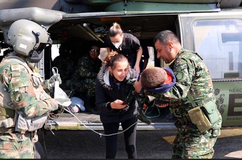  *Helicóptero del Ejército Nacional evacuó a menor de edad con diagnóstico crítico*